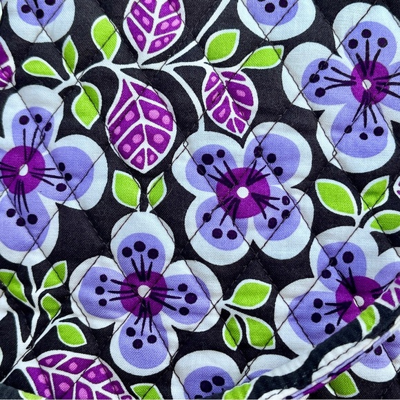 Vera Bradley Plum Petals Handbag Purse with Chain Strap - Picture 4 of 9